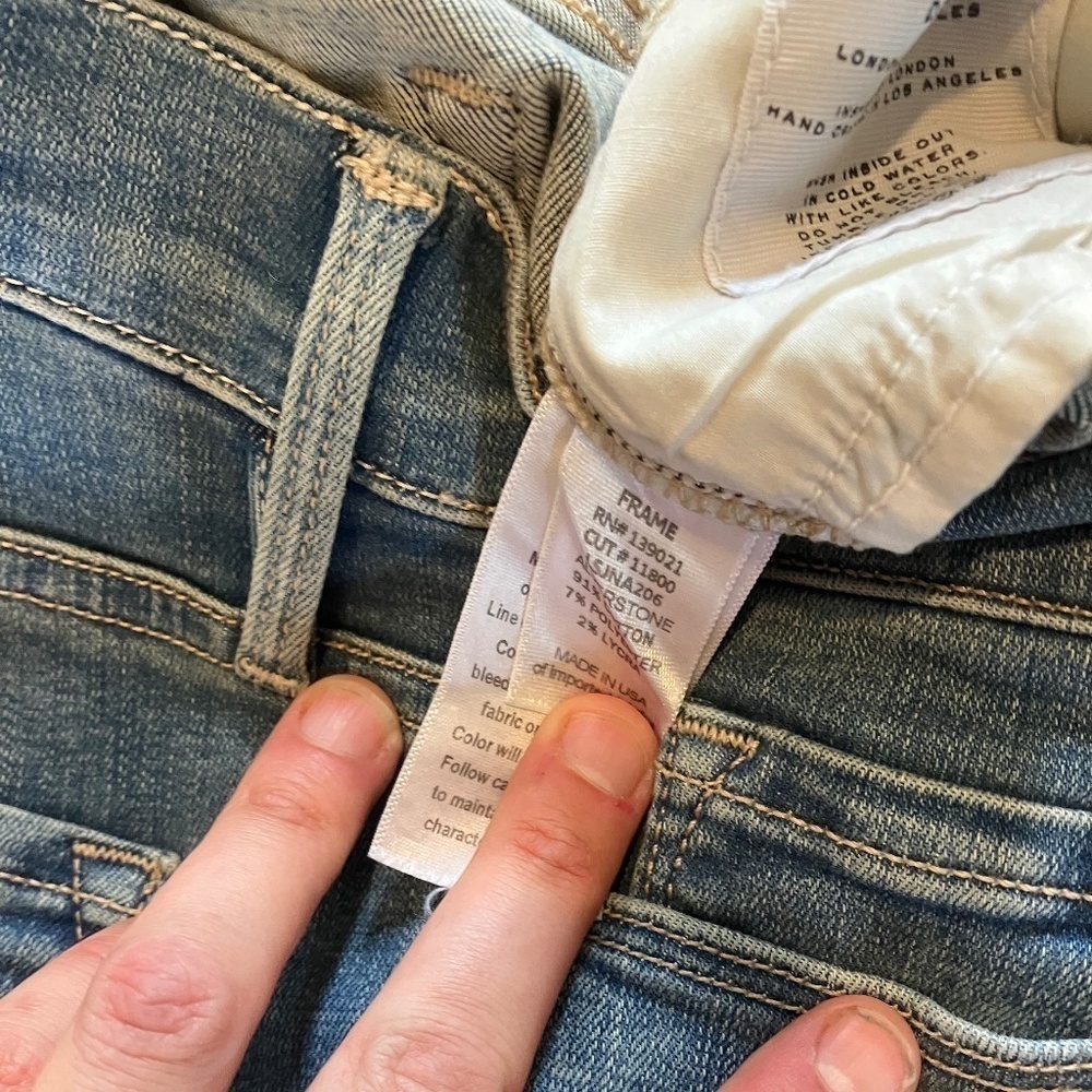 Frame le Skinny de Jeanne jeans Alverstone size 26 - Picture 9 of 9